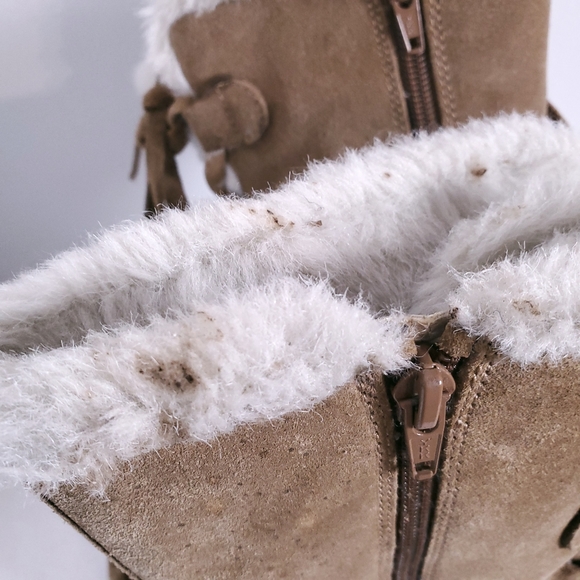 Aerosoles Leather Snow Fur Lined Boots - Picture 8 of 10